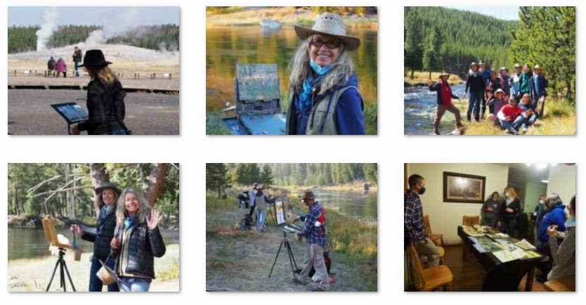 Plein air Painting in Yellowstone National Park